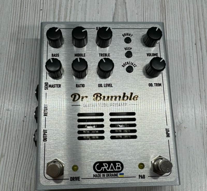 Crab Guitar Effects Dr. Bumble Preamp Dumble Amp in a box High gain lead Metal Distorion Overdrive Pedal Blues Rock Drive EQ image 1