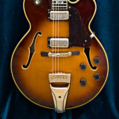 1979 Greco SW-1200 Vintage MIJ Jazz Guitar Sunburst w/ Hard Case image 2