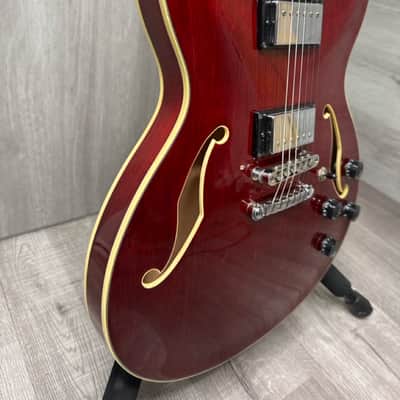 Ibanez Artcore AS73-TCR-12-01 Semi-Hollow Guitar – Transparent Cherry image 11