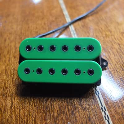 Dimarzio DP 227 SP Liquifire Gibson Spaced Humbucker - Green with Black Pole Pieces image 1
