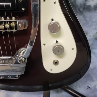 Video Demo Vintage RARE 1968 Japan Noble Model EG 68-2HT Mosrite Style Dual Pickup New Strings Pro Setup Gigbag image 3