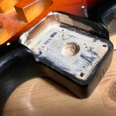 Fender Stratocaster Electric Guitar Body Mexico Strat Sunburst 1998 image 6