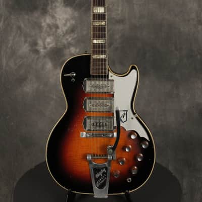 Airline 3 Kleenex Pickups w/original Bigsby Vibrato 1960s Sunburst image 2