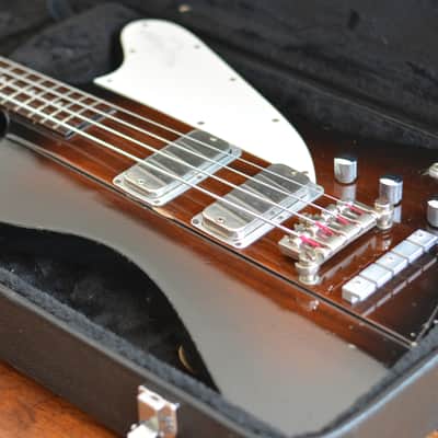 Greco TB1100 Thunderbird Bass 1980 Sunburst with Gator Case image 2