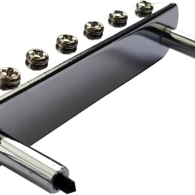 Mustang Bridge w/Large Saddles, also fits Fender Jaguar or Jazzmaster- Chrome image 4