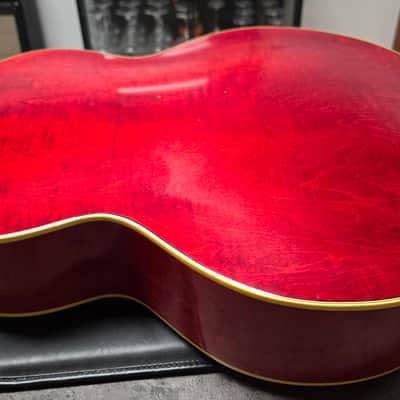 1954 Gretsch 6022 Rancher Jumbo Flat Top Western Orange Early 50s American Vintage 1950's USA G6022 Original Case G Brand Steer Logo Piezo Acoustic-Electric Guitar Spruce Maple Body Country Western Inlays Brazilian Rosewood image 21