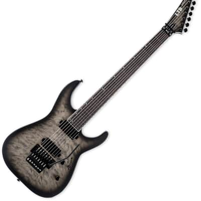 ESP LTD M-1007B Baritone Guitar Charcoal Burst Satin B-Stock image 1