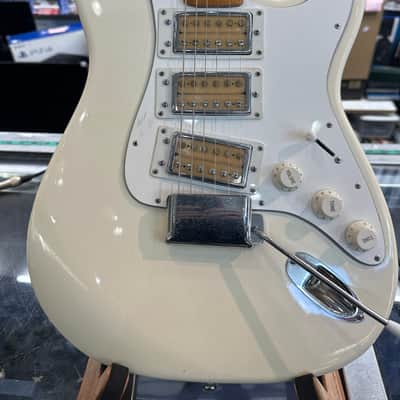 Univox U1850 Ripper S-style Guitar - MIJ Made In Japan 1970s - White image 1
