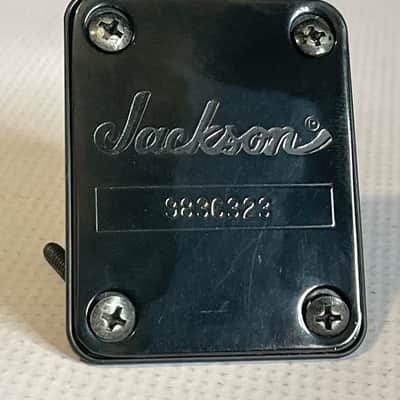 2000's Made in Japan Jackson DKMGT Dinky Guitar Factory Black Neckplate & Screws image 1