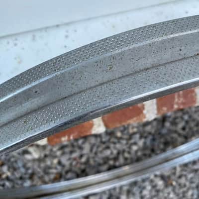 MIJ Drums 70s MIJ Bass Drum Hoops 20” 60s-70s - Chrome image 3