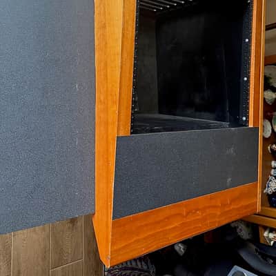 ARGOSY-STYLE CHERRY WOOD CONSOLE STUDIO DESK + 10-SPACE RACK SIDECAR - LOCAL PICKUP ONLY, SUN CITY CENTER,  FLORIDA 33573 image 11