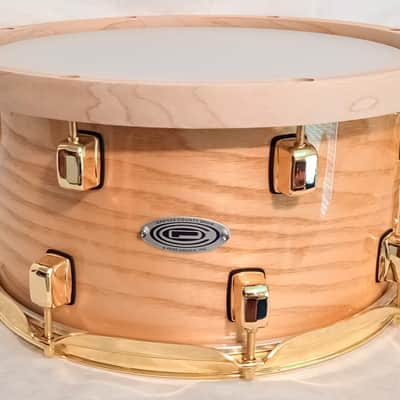 WATCH VIDEO! OCEAN PACIFIC CUSTOMIZED UPGRADED SNARE DRUM (OPDC) ASH ON MAPLE - LACQUERED CLEAR image 3
