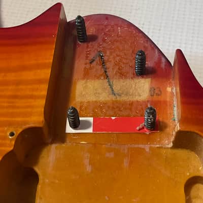 2003 Korean Ibanez RG320FM Orange Flame Maple Guitar Body Floyd Ready image 12