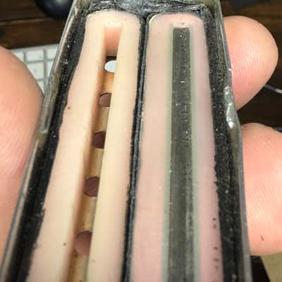 Vintage 1970s Gibson Mini Humbucker Set – Stamped Pat No. – PROJECT PAIR image 11