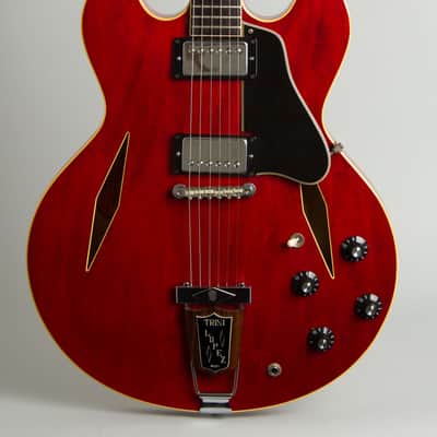 Gibson  Trini Lopez Standard Semi-Hollow Body Electric Guitar (1967), ser. #330204, original black hard shell case. image 3