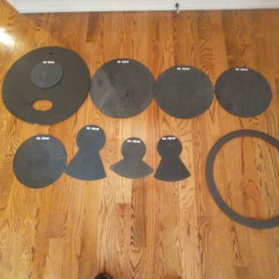 Vic Firth Drum and cymbal muting practice pad set designed for quiet playing image 1
