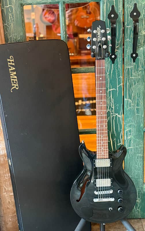Hamer 25th Anniversary Artist 99 Series Electric Guitar Black w Case image 1