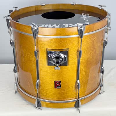 Vintage Premier Birch Bass drum – 1970s – Natural Gloss Finish – Made in England image 1