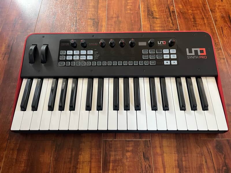 IK Multimedia UNO Synth Pro 37-Key Analog Synthesizer 2021 - Black image 1