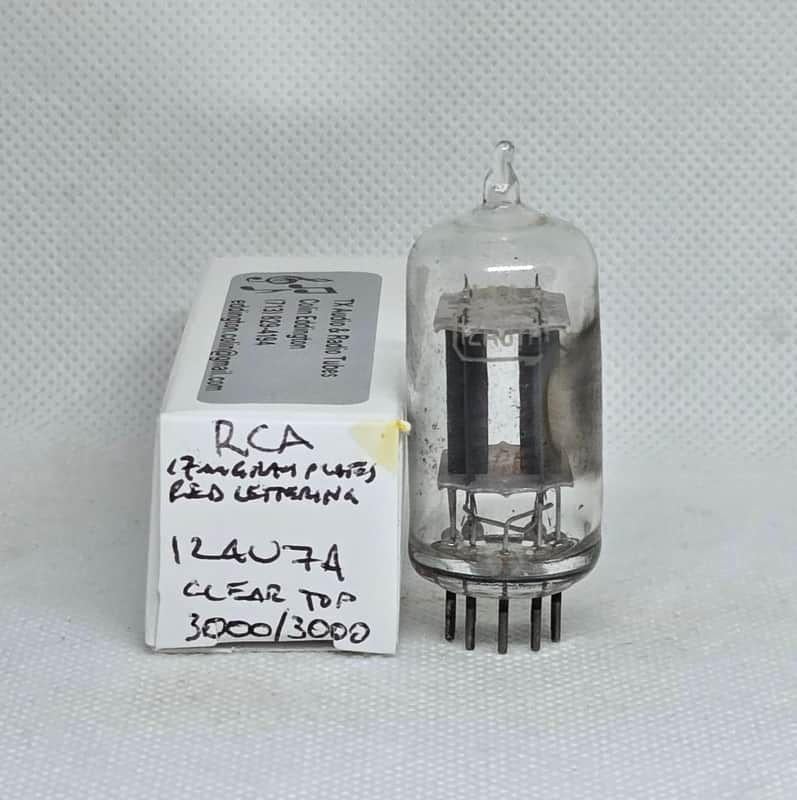 RCA 12AU7A Clear Top Perfectly Balanced Single NOS 12AU7 Cleartop image 1