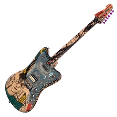 Deimel Guitarworks Firestar Artist Edition "Berlin Tonight" - Offset Electric Guitar Built-in LesLee image 6