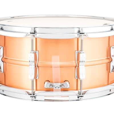Ludwig Acro Copper 6.5x14" 10-Twin Lugs Seamless Brushed Shell Kit Snare Drum | LB654BM | NEW | Made in the USA | Authorized Dealer image 4