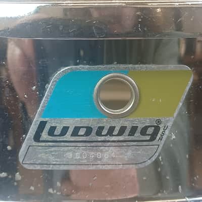 Ludwig 402 Supraphonic 6.5x14" #3004064 Snare Drum Blue/Olive Badge Vintage 1983 image 2