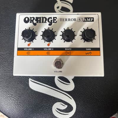 Orange Terror Stamp and Orange Speaker Cable - 20-Watt Pedalboard Guitar Amp 2020 - Present - White image 2