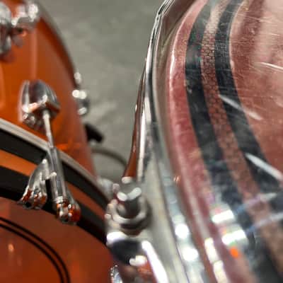 1974 Vintage Ludwig Vistalite 3-Piece Drum Set, Orange image 9