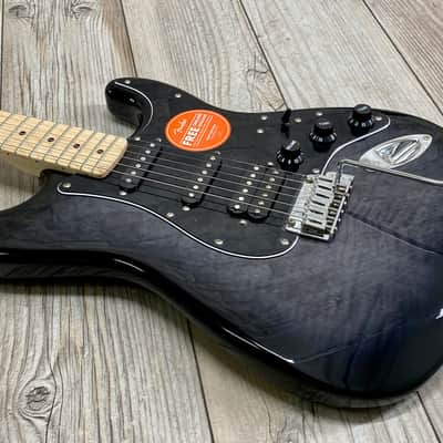 Squier Affinity Black Burst Flame HSS Stratocaster FMT - #0378153539 image 5