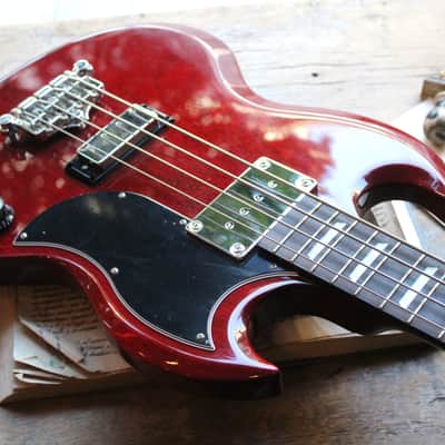 GIBSON "SG Standard Bass, Heritage Cherry" HARDCASE, PAPERS, STRAP, 3,58 KG image 3