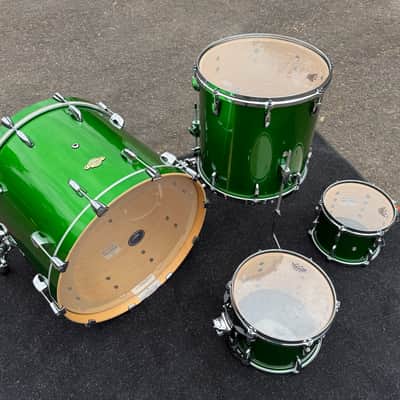 Pearl Masters MCX Maple 4 Piece Drum Set Shamrock Green MCX924XSP/C388 image 7