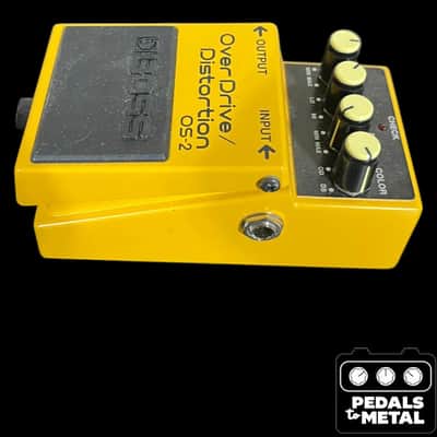 Boss OS-2 OverDrive/Distortion (Silver Label) 1990 - Present - Yellow - X17112 image 5