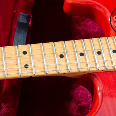 2020 Fender Japan MIJ Michiya Haruhata Stratocaster Trans Pink Flame Top Tweed HSC image 5