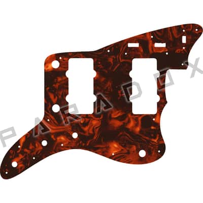 Custom Pickguard For 2021 - 2025 Made in Japan Fender MIJ Traditional II '60s Jazzmaster - Faux Tortoise Shell/White/Black/White .090"