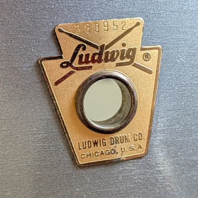 Ludwig Keystone Badge Drum Kit Late 1960's - Blue sparkle with Avedis Zildjian Old‑Stamp Cymbals image 15