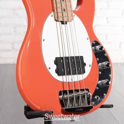Sterling By Music Man StingRay RAYSS4 Electric Bass Guitar - Fiesta Red (RaySS4FRd1) image 1