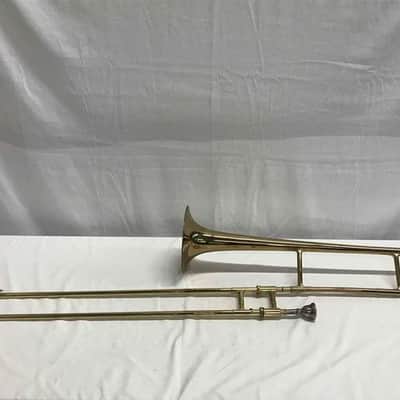 Czechoslovakia Cadet Tenor Brass Trombone, Good Condition, With case/mouthpiece Bild 4