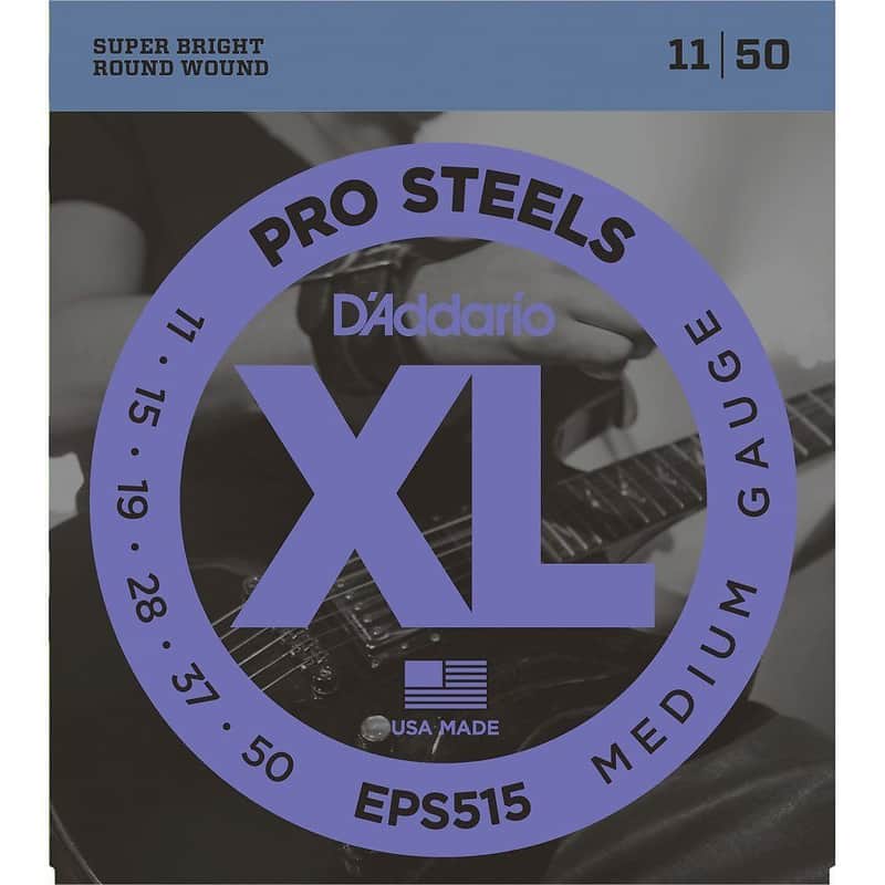 D'Addario EPS515 ProSteels Electric Guitar Strings Medium 11-50 image 1