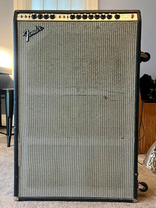 Fender Super Six Reverb 2-Channel 100-Watt 6x10" Guitar Combo 1972 - 1976 - Silverface image 1