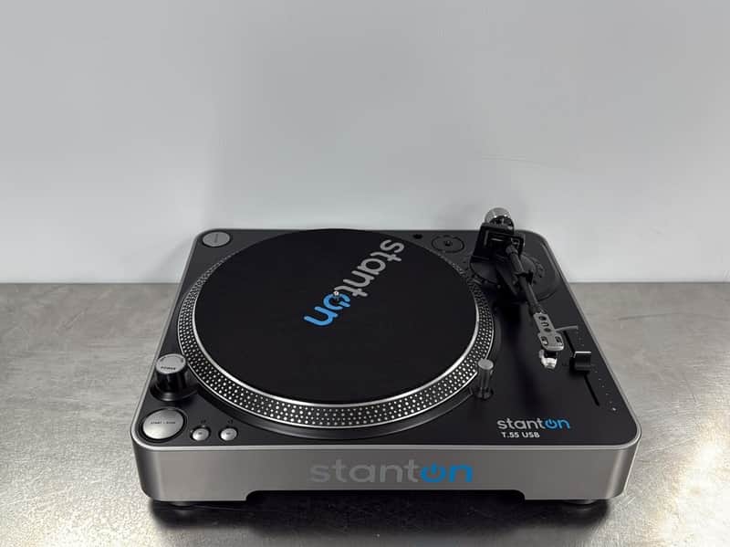 Stanton T.55 USB Belt-Drive Turntable 2010s - Gray image 1