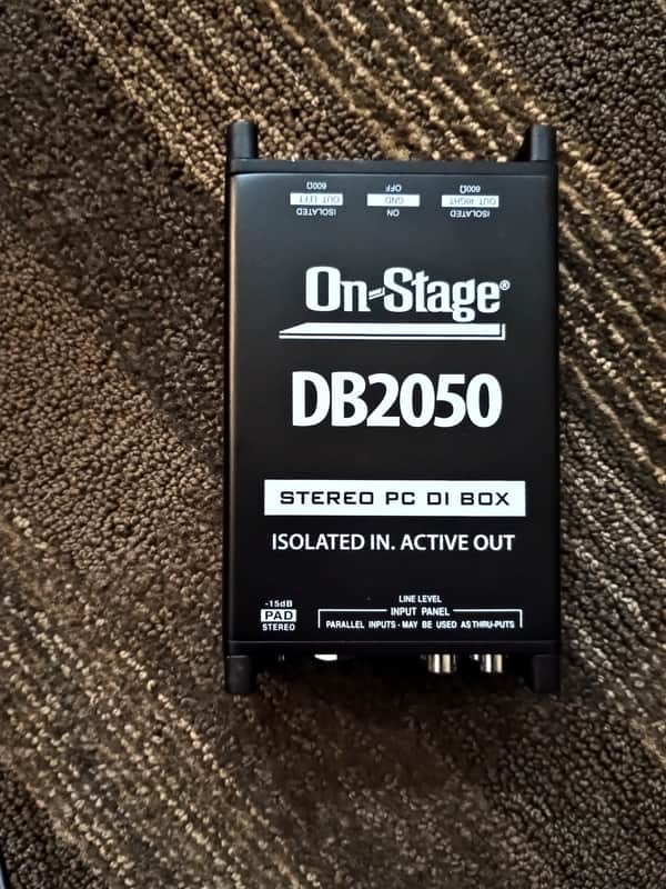 On-Stage DB2050 Active Multi-Media DI Box 2010s - Black image 1