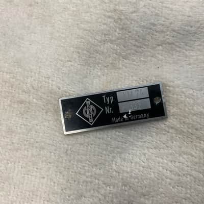 Neumann KM 74 # 334 nameplate … image 7