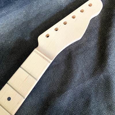 Guitar Mill T-Style Replacement Neck / 2 pc. 1/4 Sawn Maple (No Skunk Stripe) / Chunky C (#GIN-3926) image 1