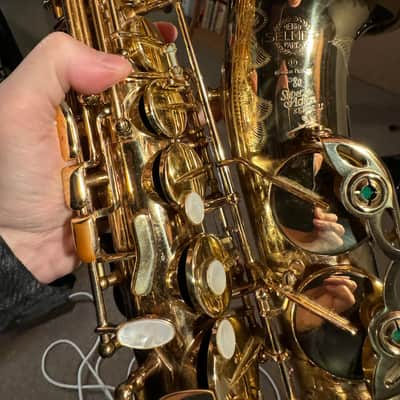 Selmer-Paris Super Action 80 Series II 1990 Alto Saxophone - Gold Laquer image 9