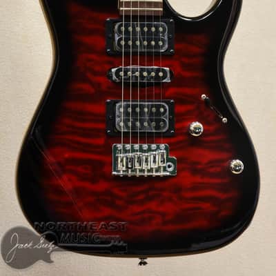 Ibanez GRX70QA - Transparent Red Burst image 2