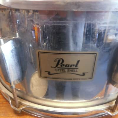pearl  steel snare drum (90's) image 2