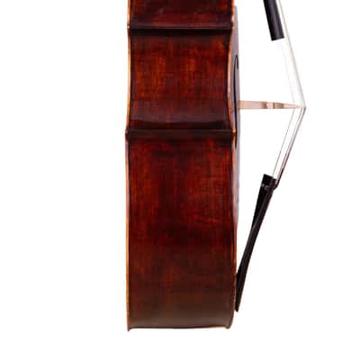 Antique Style Double Bass 3/4 with Flat Back Hand-Made in Romania #17 image 3