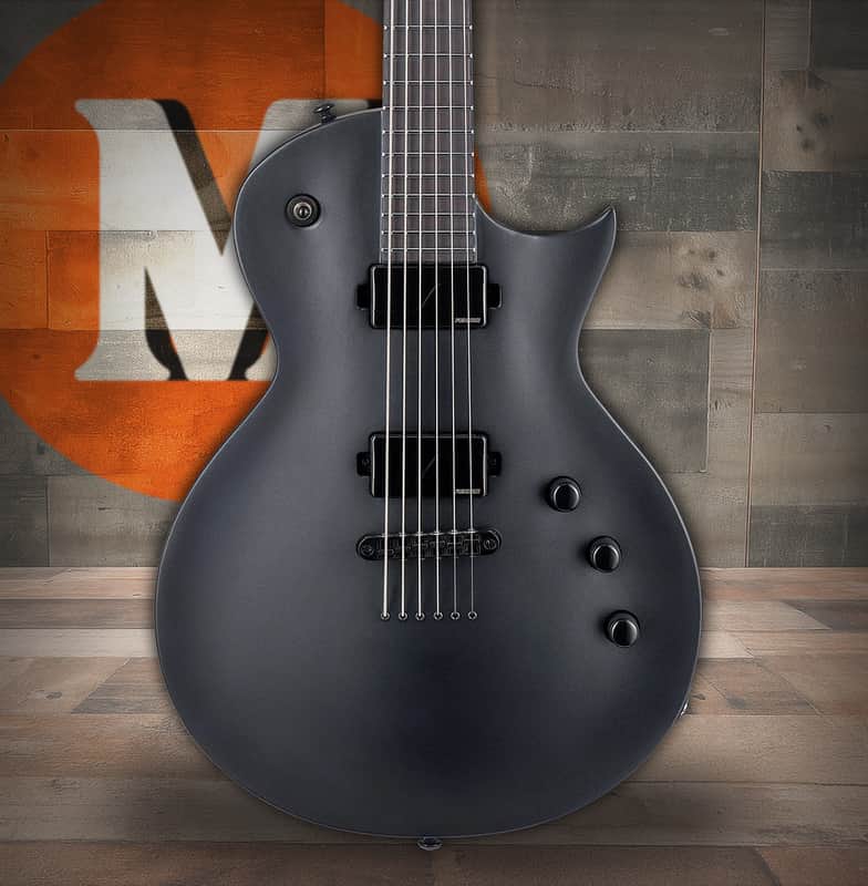 ESP LTD EC-1000 Baritone Electric Guitar - Charcoal Metallic Satin (LEC1000BCHMS) image 1