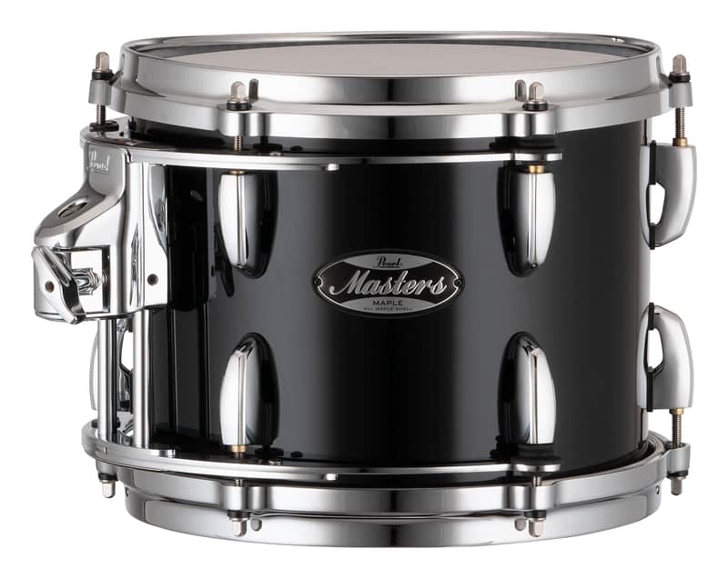 Pearl Masters Maple 10x8" Piano Black Premium Lacquer #103 Rack Tom Tom Drum w/GyroLock | WorldShip | NEW | Authorized Dealer image 1